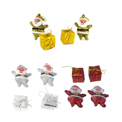 Imagem de Kit enfeite pendente papai noel com presente árvore natal