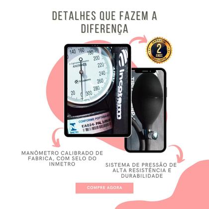 Imagem de Kit Enfermagem Academico Com Aparelho de Pressao Estetoscopio Rappaport Duplo Estagio Completo