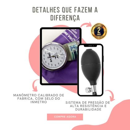 Imagem de Kit Enfermagem Academico Com Aparelho de Pressao Estetoscopio Rappaport Duplo Estagio Completo