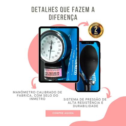 Imagem de Kit Enfermagem Academico Com Aparelho de Pressao Estetoscopio Rappaport Duplo Estagio Completo