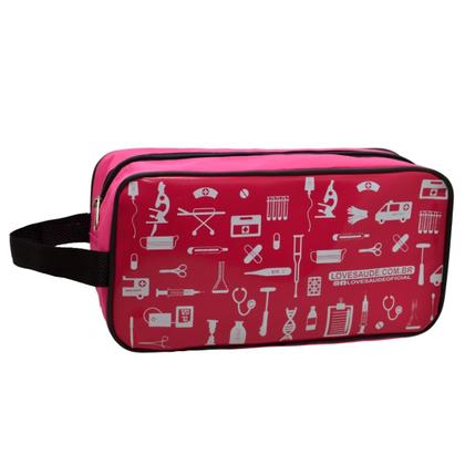 Imagem de Kit Enfermagem Acadêmico Com Aparelho de Pressão Estetoscópio Rappaport Duplo Estampado Estágio Completo