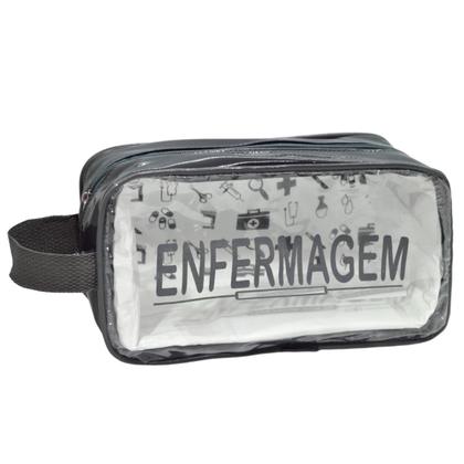 Imagem de Kit Enfermagem Academico Com Aparelho de Pressao Estetoscopio Rappaport Duplo Transparente Estagio Completo