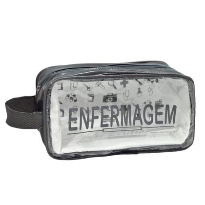 Imagem de Kit Enfermagem Academico Com Aparelho de Pressao Estetoscopio Rappaport Duplo Transparente Estagio Completo