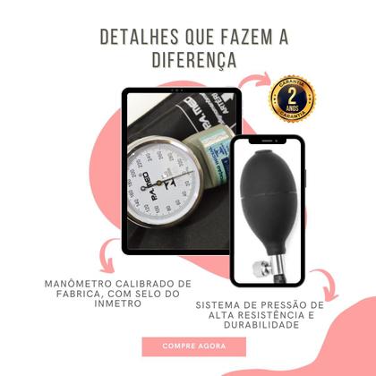 Imagem de Kit Enfermagem Academico Com Aparelho de Pressao Estetoscopio Rappaport Duplo Transparente Estagio Completo