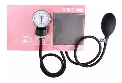 Imagem de Kit Enfermagem Aparelho De Pressão Com Estetoscópio Duplo + Termômetro + Garrote