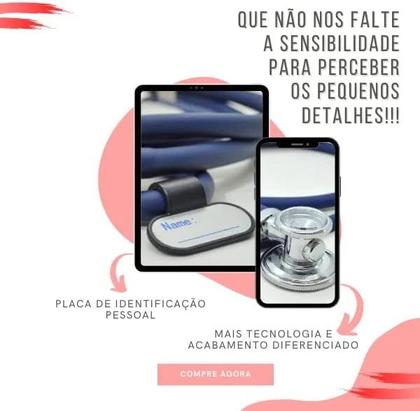 Imagem de Kit Enfermagem Com Esfigmo Esteto Duplo PAMED + Oxímetro + Case