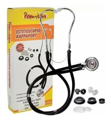 Imagem de Kit Enfermagem Com Esfigmo + Estetoscopio Duplo Rappaport