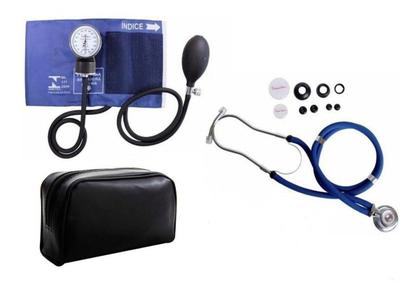 Imagem de Kit Enfermagem Esfigmomanometro + Esteto Duplo + Termometro