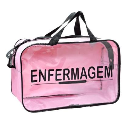 Imagem de Kit Enfermagem Transparente Academico Aparelho Pressao Bolsa Estetocópio Multi PAMED