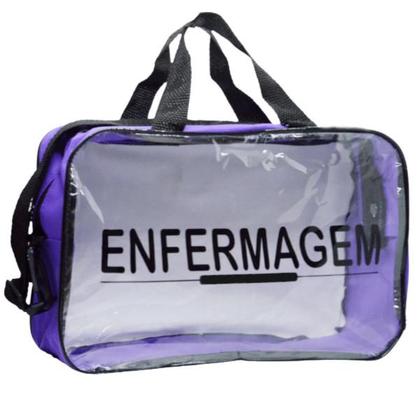 Imagem de Kit Enfermagem Transparente Academico Aparelho Pressao Bolsa Estetocópio Multi PAMED