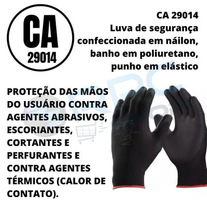 Imagem de Kit Epi Luva Multiuso Oculos Trabalho Segurança Protecao Uv Antirrisco Resistente Ca Serviços Pesado