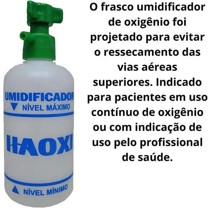 Imagem de Kit Equipamento Completo Carrinho + Umidificador O2 + Extensão Oxigênio Cabo 2 Metros