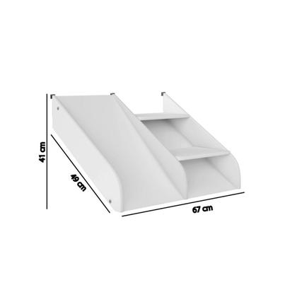 Imagem de Kit Escadinha com Mini Escorregador II Branco - Casatema