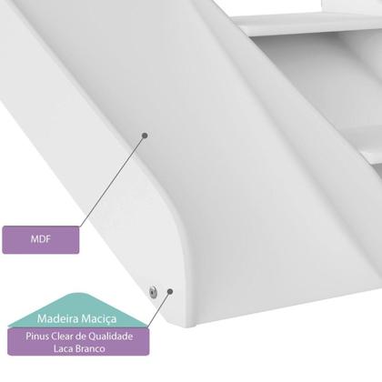 Imagem de Kit Escadinha com Mini Escorregador II Branco - Casatema