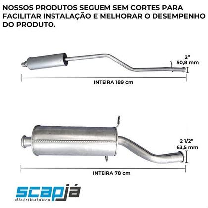 Imagem de Kit Escap Abafador + Silencioso Xsara Picasso 2.0 16v 01 06