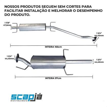 Imagem de Kit Escap Intermediário + Traseiro Astra Sedan 2.0 8v 98 00