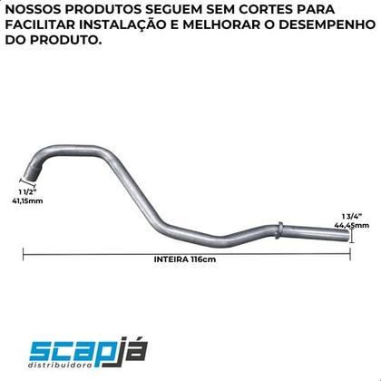 Imagem de Kit Escapament Silencioso + Abafador + Tubo Passat 1.5 78 84