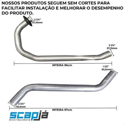 Imagem de Kit Escapamento Completo F1000 Motor Mwm 1980 A 1992