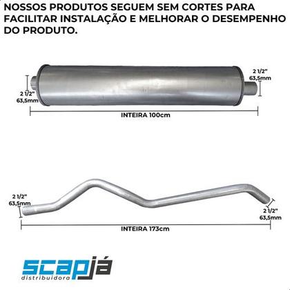 Imagem de Kit Escapamento Completo F1000 Motor Mwm 1980 A 1992