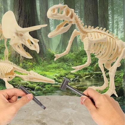 Imagem de Kit Escavação Fóssil de Dinossauro Paleontólogo Arqueólogo