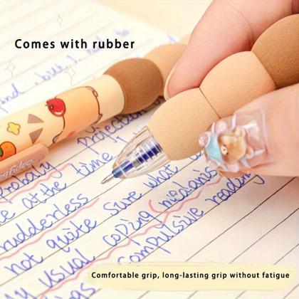 Imagem de Kit Escolar 4 Canetas de Capivara Fofa