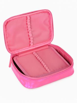 Imagem de Kit Escolar Arco-Íris Mochila Rodas Costas + Estojo Box