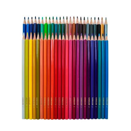 Imagem de Kit Escolar Basico Lapis De Cor + Lapis Tematico + Canetinha - Leo e Leo