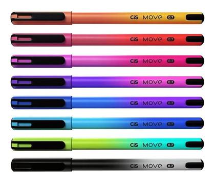 Imagem de Kit Escolar Caneta Move + Lápis de Cor Criatic Pastel /12