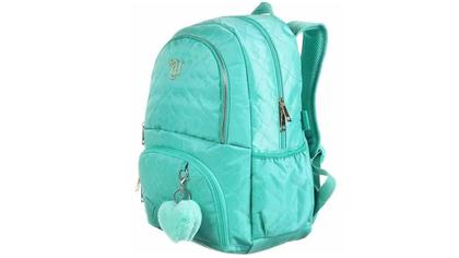 Imagem de Kit Escolar Capricho Love Verde-Água Mochila Costas + Estojo