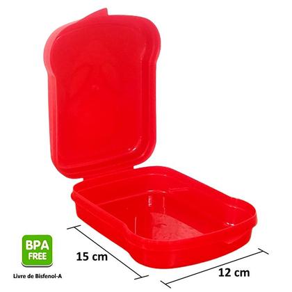 Imagem de Kit Escolar com Lancheira e Sanduicheira Infantil do Homem Aranha Plasútil