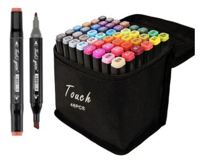 Imagem de Kit Escolar Criativo: Livro de Pintar + Canetas