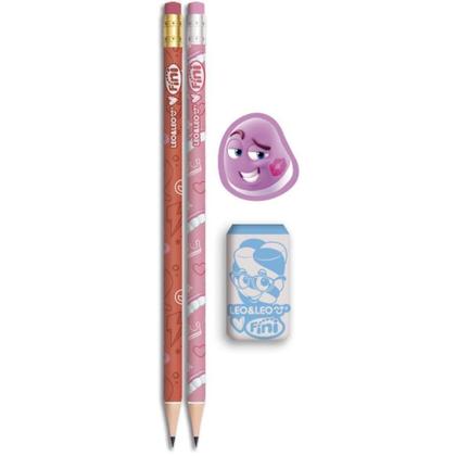 Imagem de Kit Escolar Fini HB C/04 Pecas Blister - Leonora