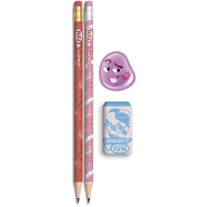 Imagem de Kit Escolar Fini HB com 04 Pecas Blister