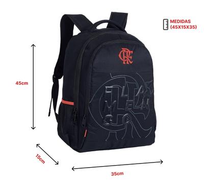 Imagem de Kit Escolar Flamengo Oficial Mochila de Costas Grande Juvenil com Estojo Duplo Esportivo Original