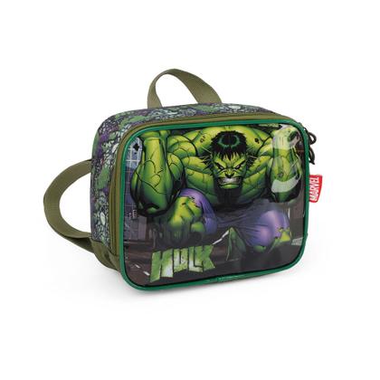 Imagem de Kit Escolar Hulk Mochila Carrinho Estojo Lancheira Infantil