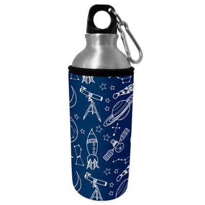 Imagem de Kit Escolar Infantil Lancheira Térmica + Pote Marmita + Squeeze de Alumínio  ISOPRENE  Foguetes