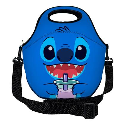 Imagem de Kit Escolar Infantil Mochila de Costas + Lancheira Térmica + Necessaire Plus  ISOPRENE  Monstrinho