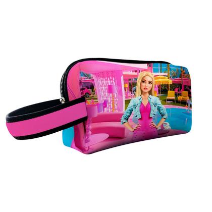 Imagem de Kit Escolar Infantil Mochila de Rodinha + Lancheira Térmica + Necessaire Plus  ISOPRENE  Menina Loira Glamour