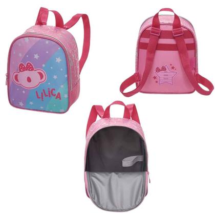 Imagem de Kit Escolar Lilica Ripilica Coleção 2025 Original Pacific, Mochila Mala Com Rodinhas + Lancheira + Estojo Duplo