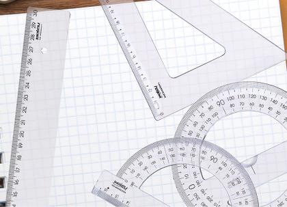 Imagem de Kit escolar Maxcril régua primeiro grau new line