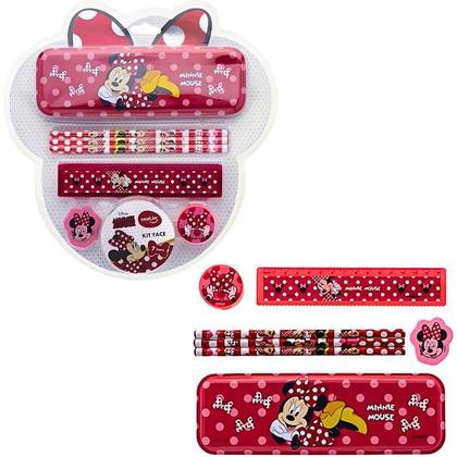 Imagem de Kit Escolar Minnie com Estojo Metálico 7 peças Molin