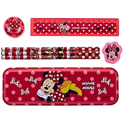 Imagem de Kit Escolar Minnie com Estojo Metálico 7 peças Molin