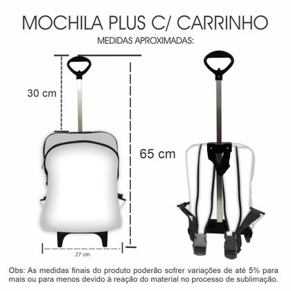 Imagem de Kit Escolar Mochila com Roda + Lancheira + Estojo Héroi America