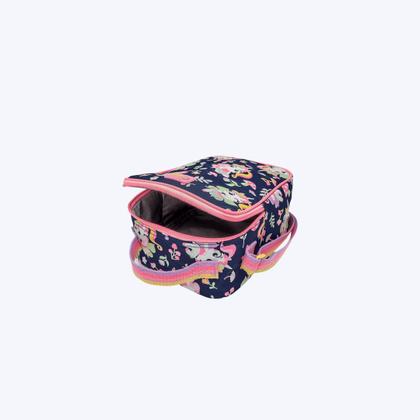 Imagem de Kit Escolar Mochila Com Rodinhas E Lancheira Térmica Unicórnio Encantado Puket 050403982 Azul Marinho