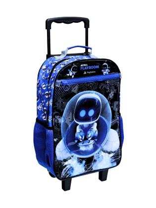 Imagem de Kit Escolar Mochila De Rodas + Estojo Triplo Astro Bot Play