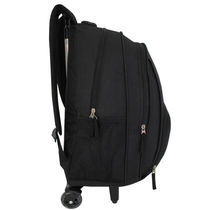 Imagem de Kit Escolar Mochila De Rodinhas Com Lancheira Térmica Preta
