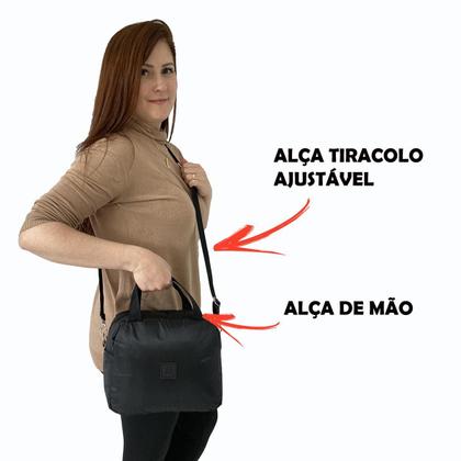 Imagem de Kit Escolar Mochila De Rodinhas Com Lancheira Térmica Preta