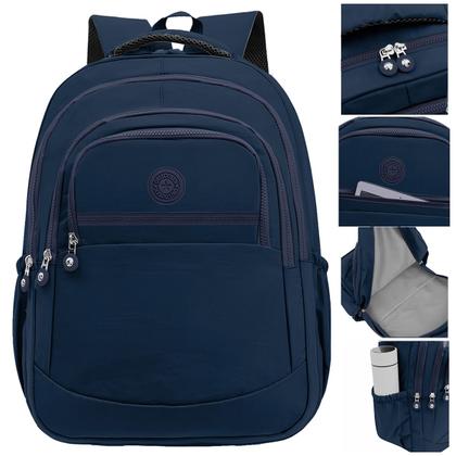 Imagem de Kit Escolar Mochila Feminina Espaçosa + Bolsa Térmica Marmita Pratico