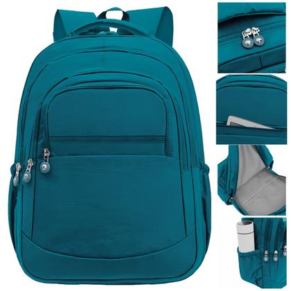 Imagem de Kit Escolar Mochila Feminina Espaçosa + Bolsa Térmica Marmita Pratico