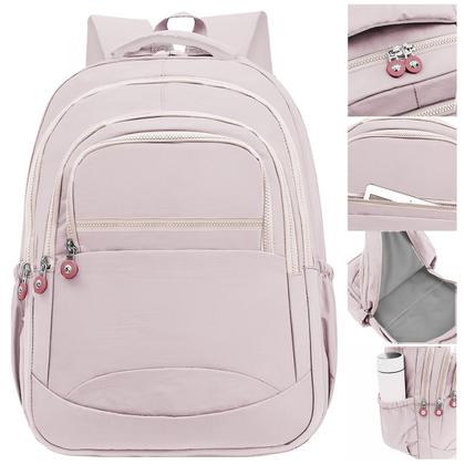 Imagem de Kit Escolar Mochila Feminina Espaçosa + Bolsa Térmica Marmita Pratico